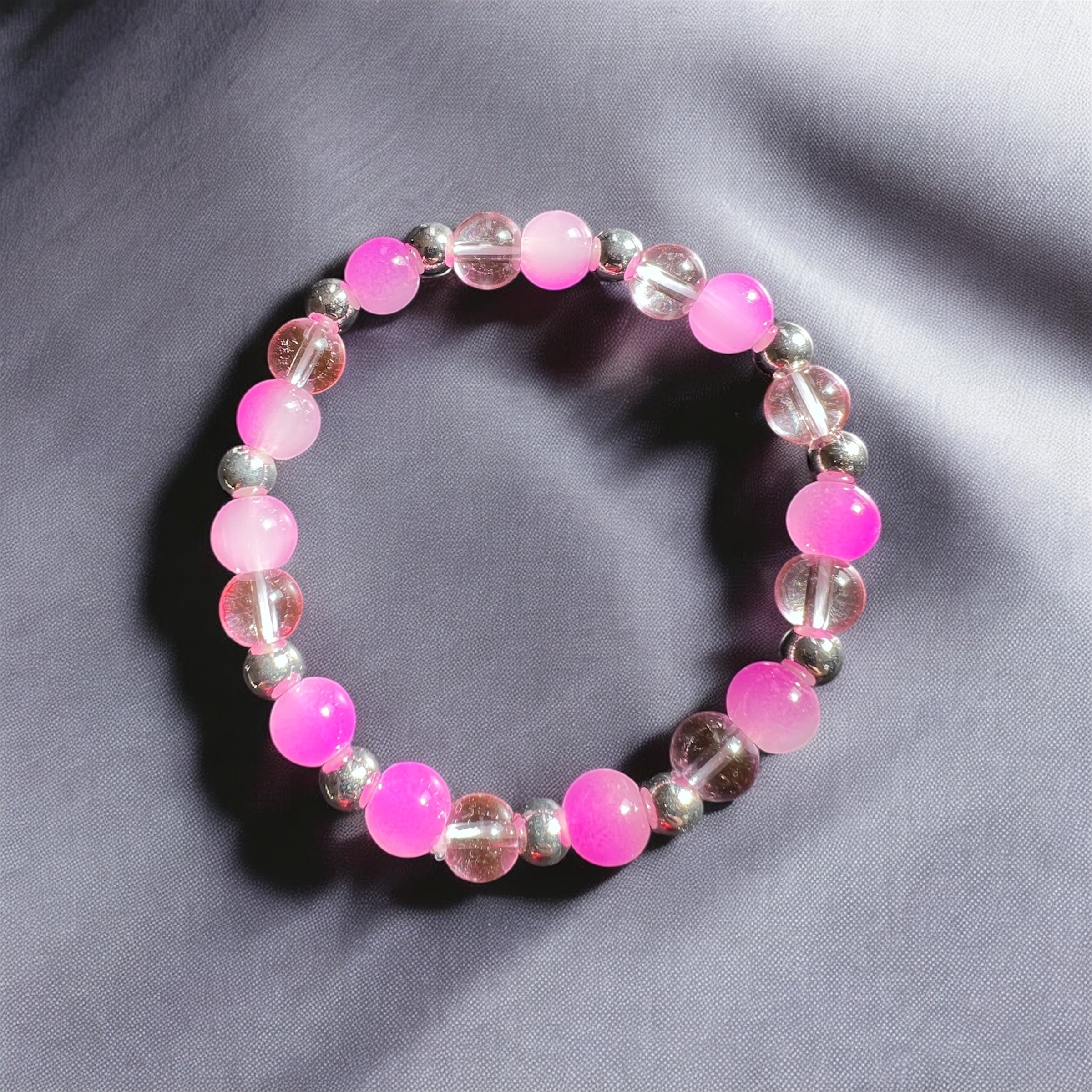 Pink Glass Beads