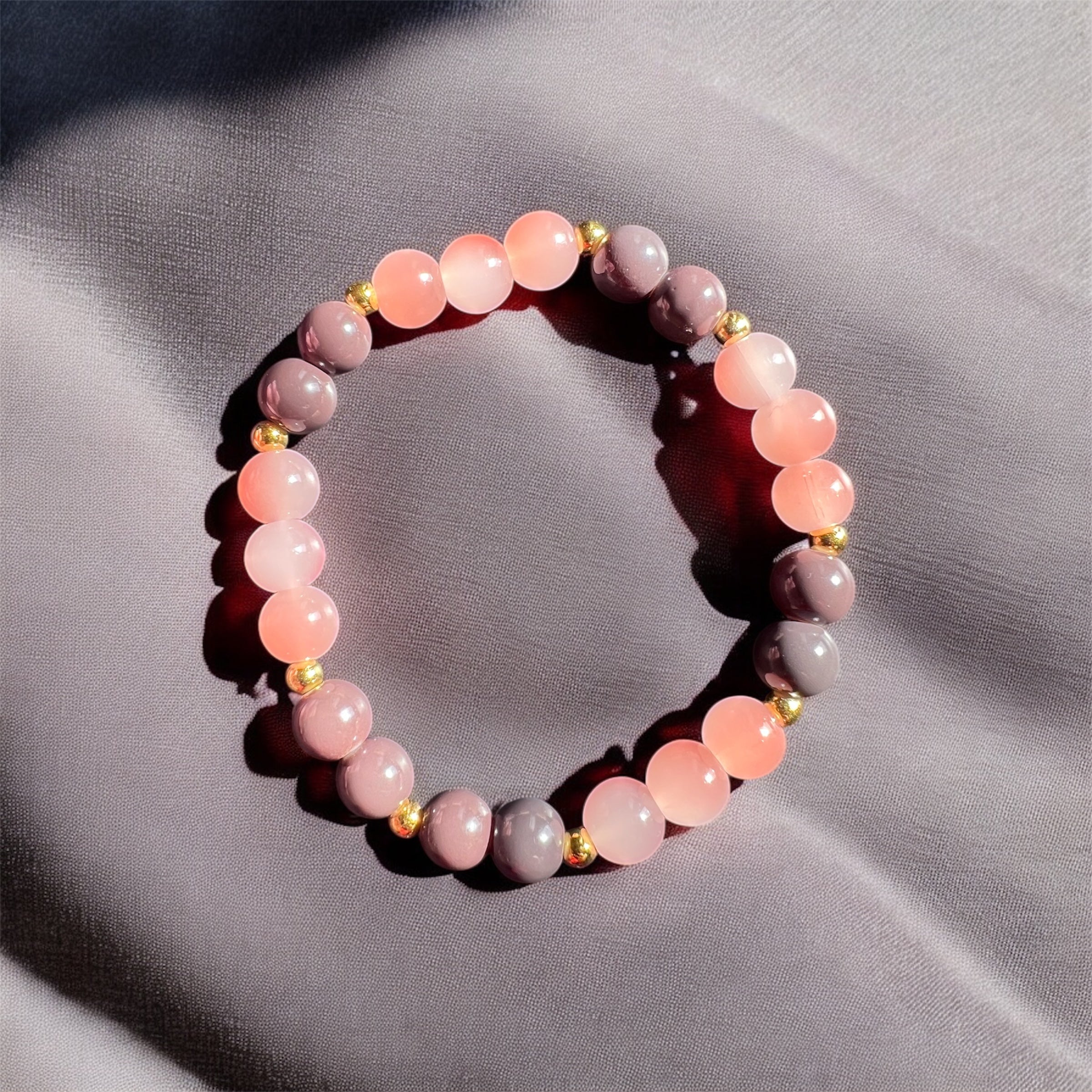 Orange and Brown Glass Beads